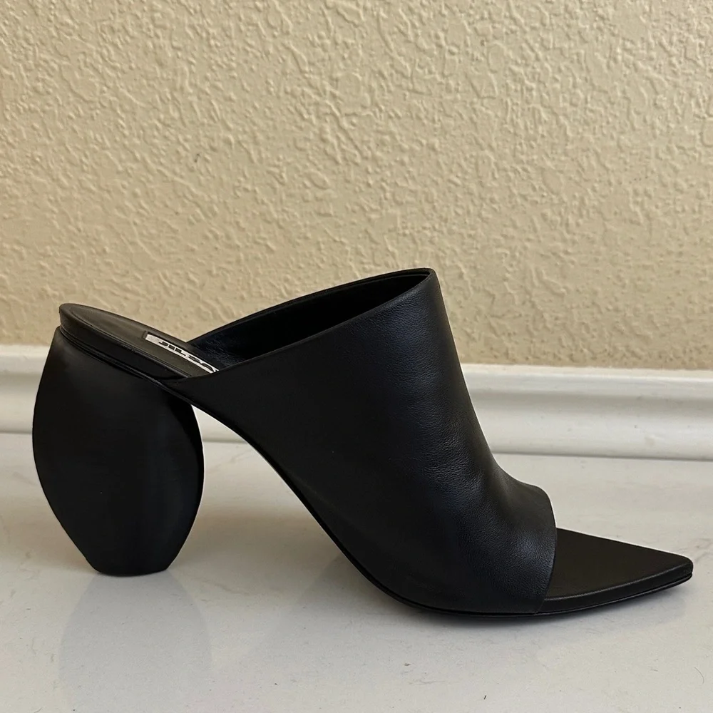 Jil Sander Architectural Heel Napa Leather Mule - Picture 7 of 9